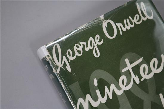 Orwell, George - Nineteen Eighty Four, 1st edition, 8vo, original green cloth, faded, in dj, London 1949